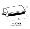 IVECO 98426343 Middle-/End Silencer